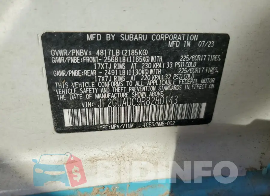 JF2GUADC9R8280143 Photo# 14