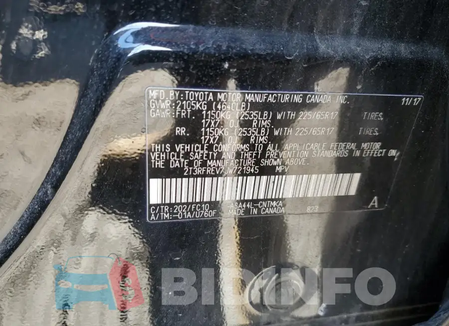 2T3RFREV7JW721945 Photo# 12
