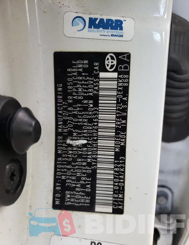 5YFBURHE4HP646533 Photo# 12