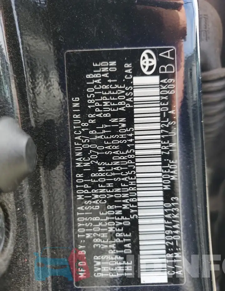 5YFBURHE5JP851445 Photo# 12