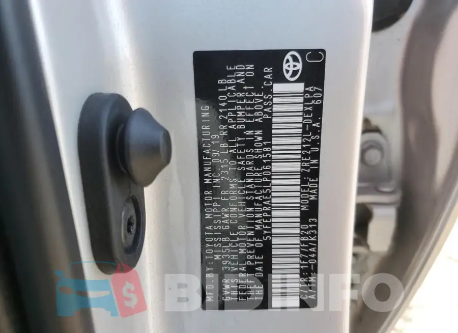 5YFEPRAE5LP061581 Photo# 13