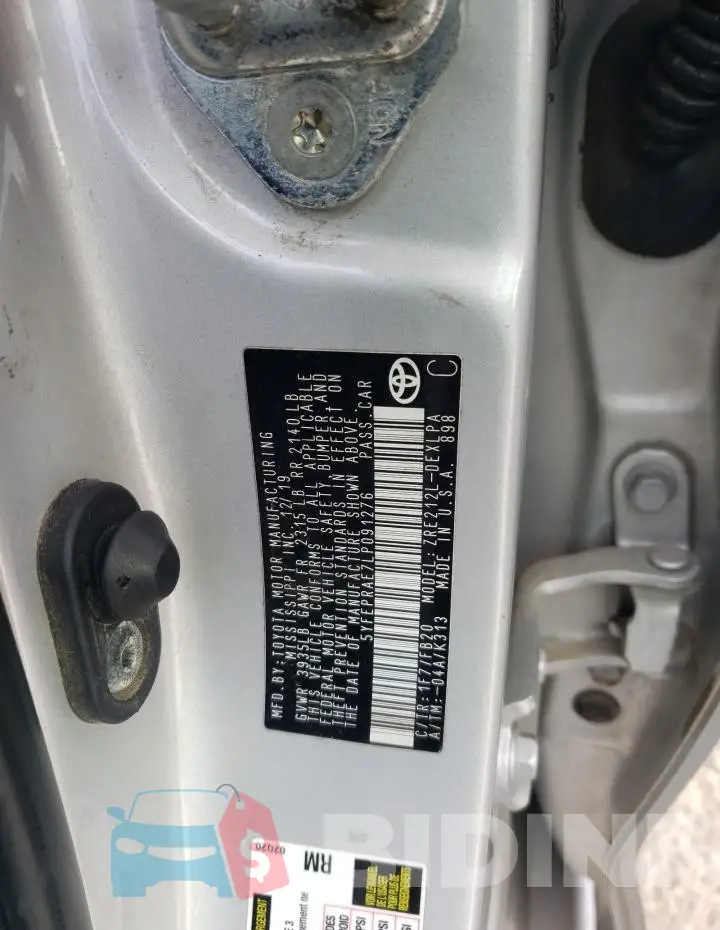 5YFEPRAE7LP091276 Photo# 12