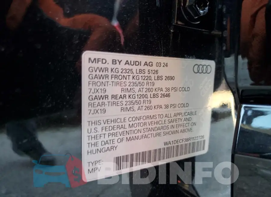 WA1DECF38R1122726 Photo# 13