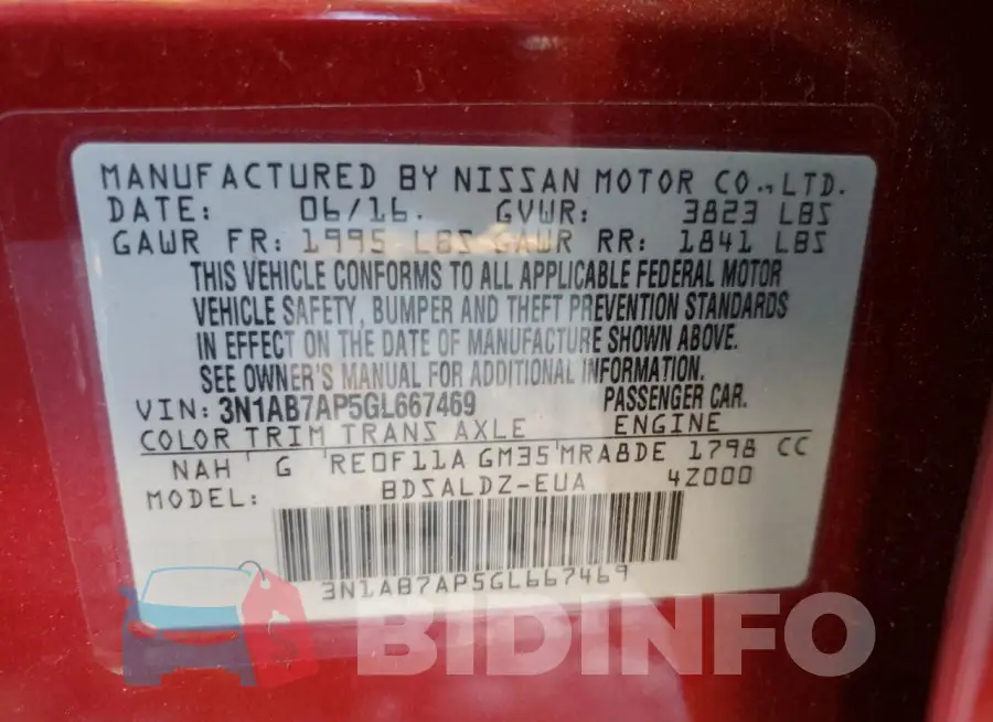 3N1AB7AP5GL667469 Photo# 12