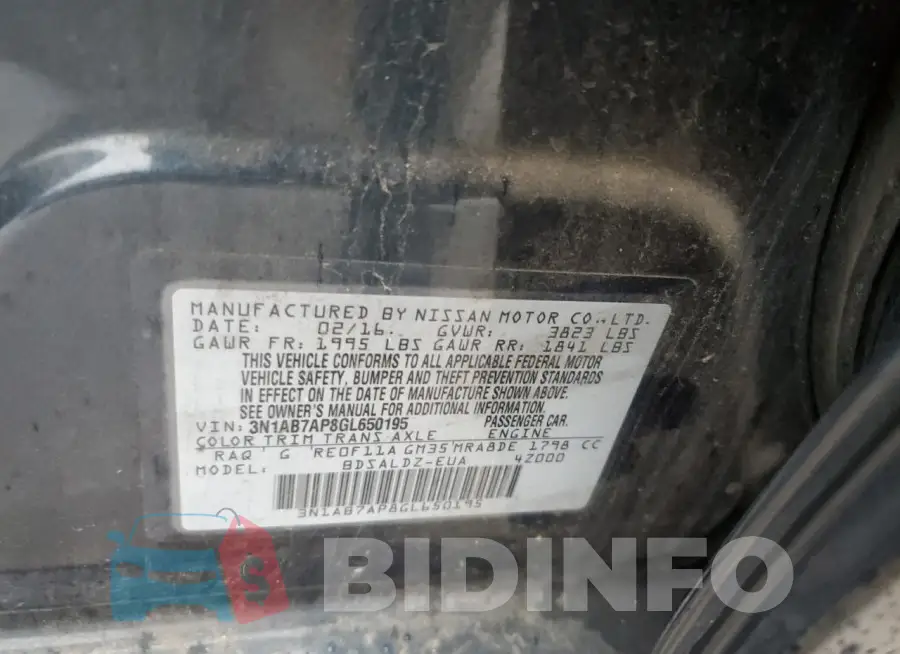 3N1AB7AP8GL650195 Photo# 12