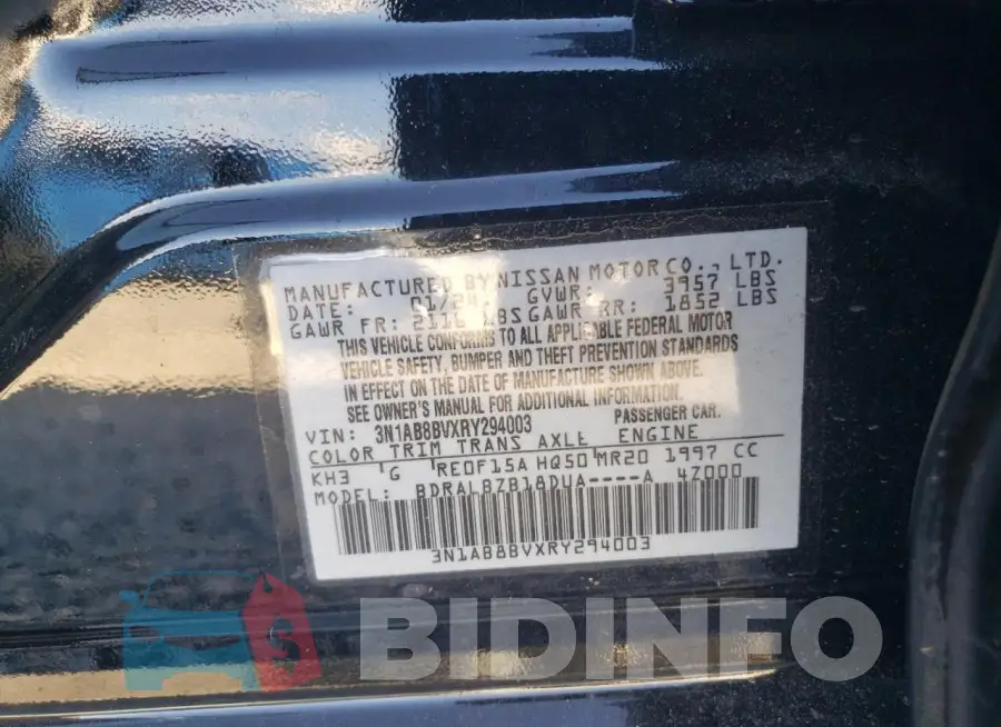 3N1AB8BVXRY294003 Photo# 12