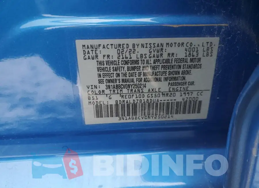 3N1AB8CV0NY250214 Photo# 12