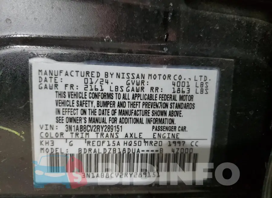 3N1AB8CV2RY289151 Photo# 13