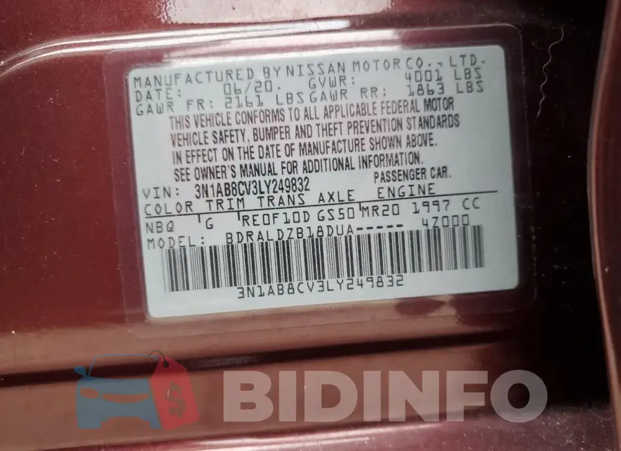 3N1AB8CV3LY249832 Photo# 13