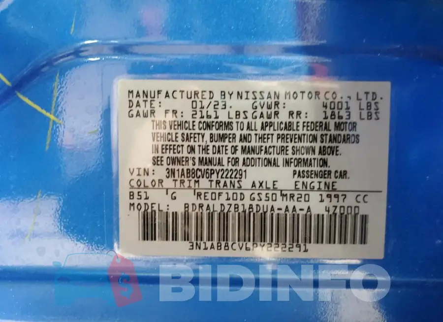 3N1AB8CV6PY222291 Photo# 12