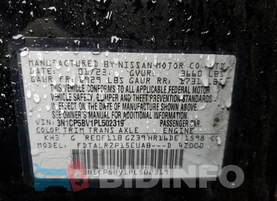 3N1CP5BV1PL502319 Photo# 13