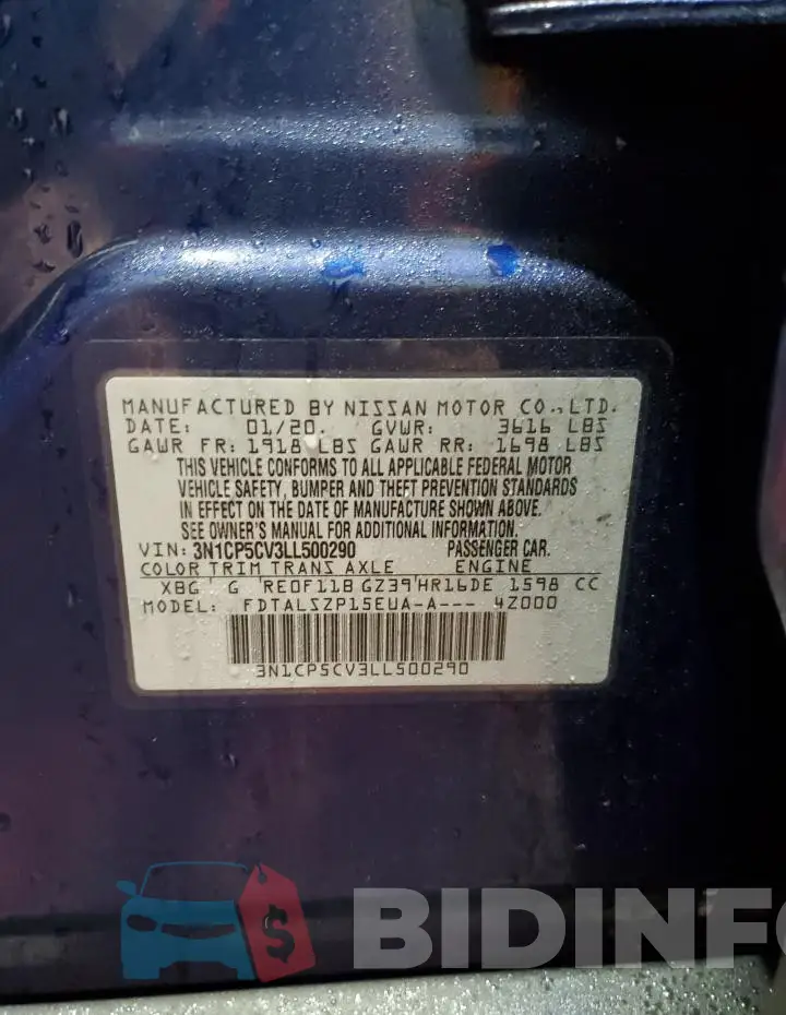 3N1CP5CV3LL500290 Photo# 13