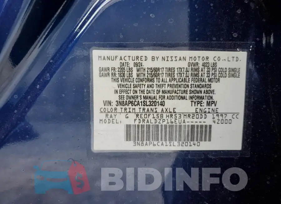 3N8AP6CA1SL320140 Photo# 13