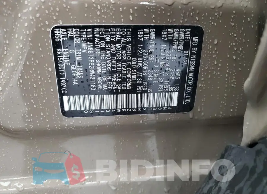 JN8BT3BB2RW431180 Photo# 14