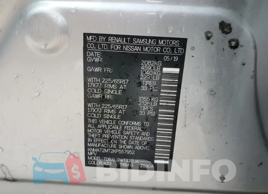 KNMAT2MT2KP557952 Photo# 13
