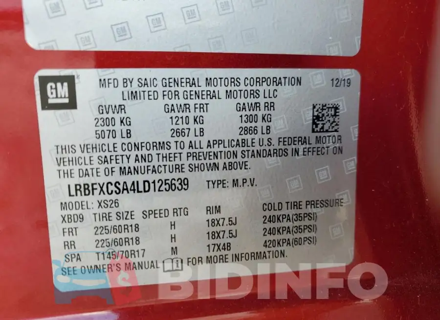 LRBFXCSA4LD125639 Photo# 13