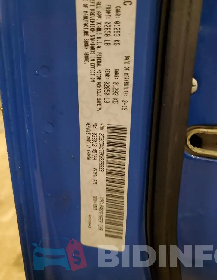 2C3CDXKT2KH626539 Photo# 12