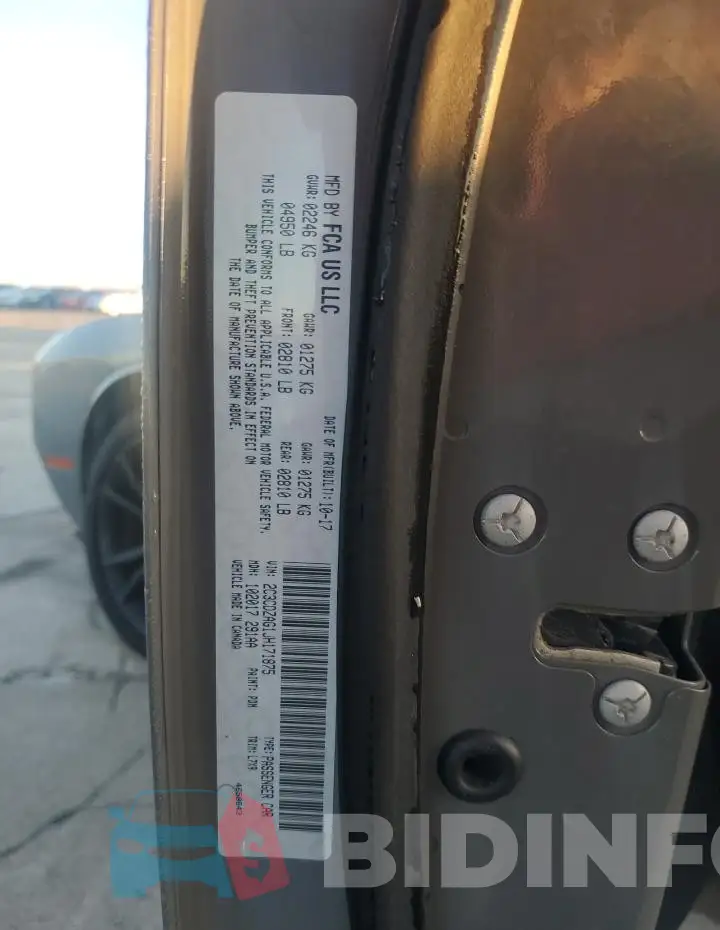 2C3CDZAG1JH171875 Photo# 12