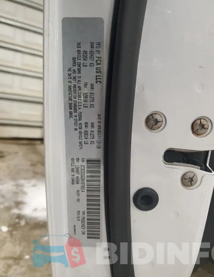 2C3CDZGG2KH570514 Photo# 13