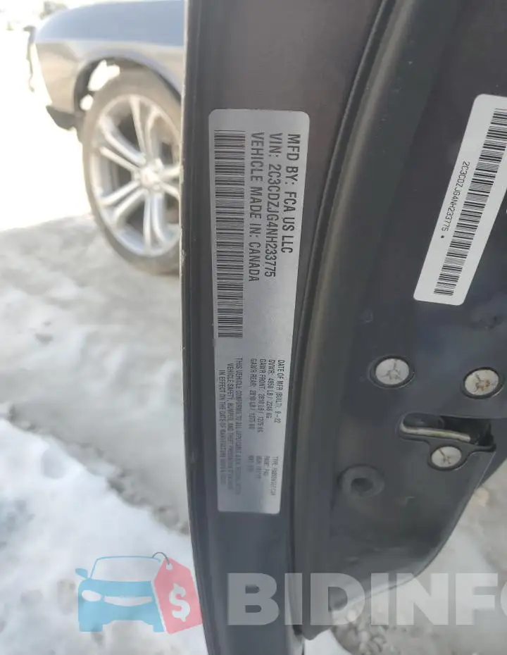 2C3CDZJG4NH233775 Photo# 12