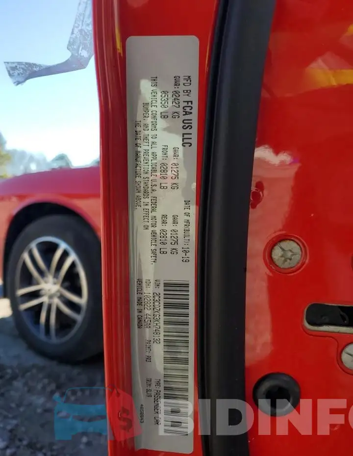 2C3CDZKG3KH748132 Photo# 12