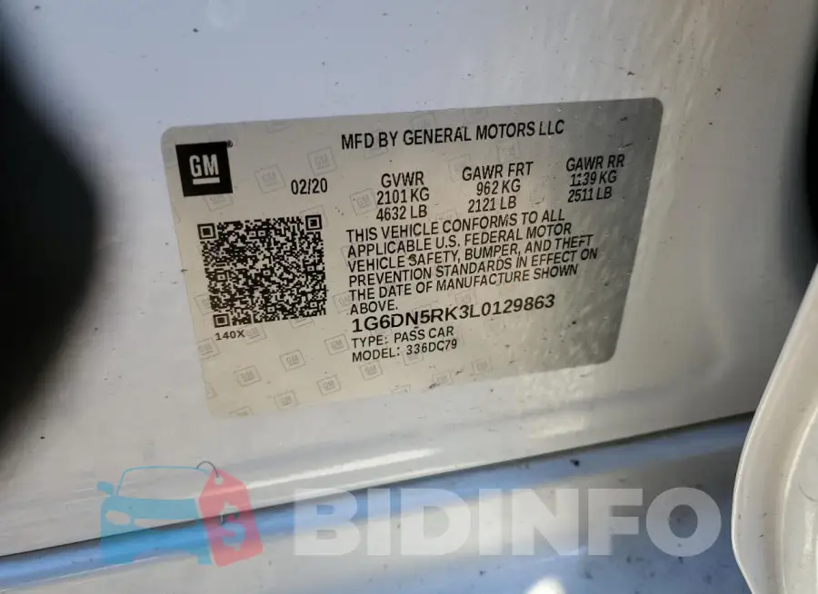 1G6DN5RK3L0129863 Photo# 12