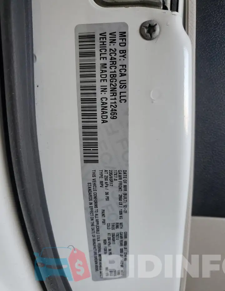 2C4RC1BG2NR112469 Photo# 13