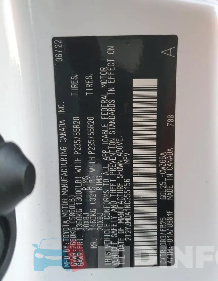 2T2YZMDA1NC355156 Photo# 14