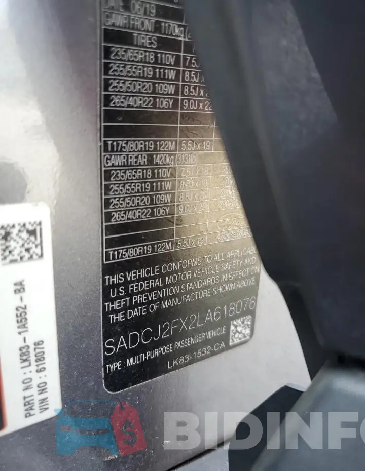 SADCJ2FX2LA618076 Photo# 13