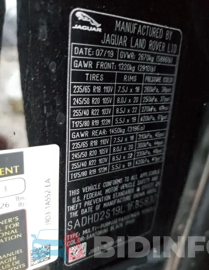 SADHD2S19L1F85837 Photo# 14