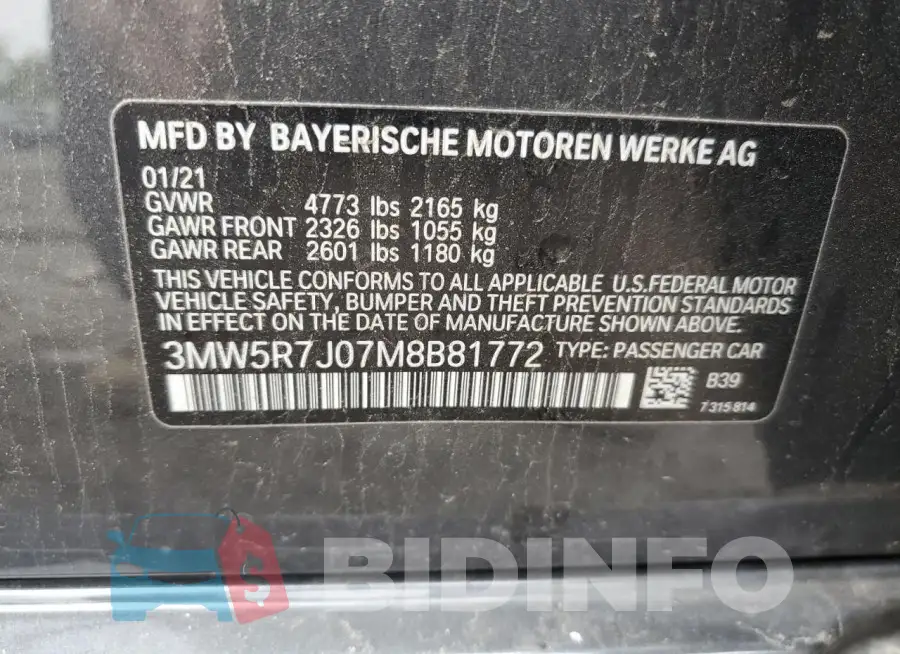 3MW5R7J07M8B81772 Photo# 12