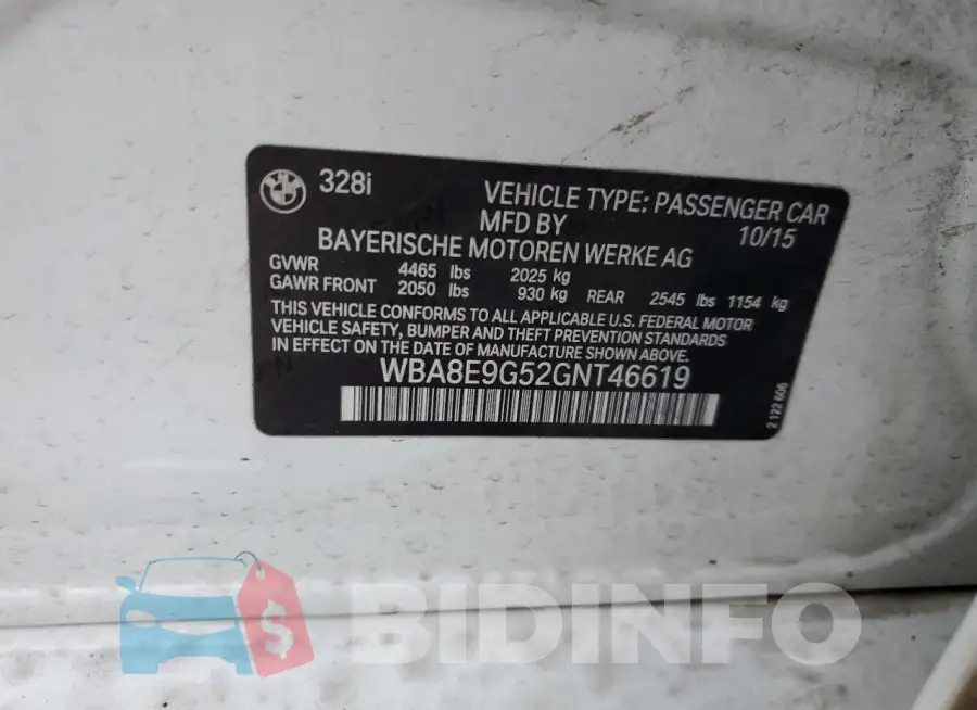 WBA8E9G52GNT46619 Photo# 12