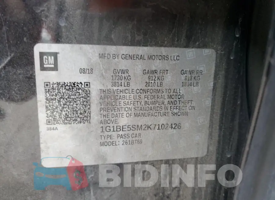 1G1BE5SM2K7102426 Photo# 12