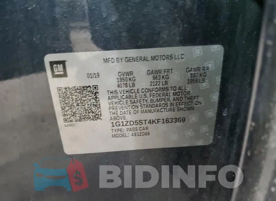 1G1ZD5ST4KF163369 Photo# 12
