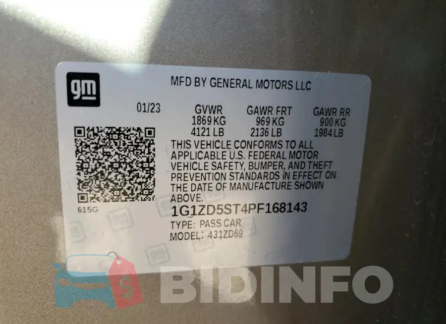 1G1ZD5ST4PF168143 Photo# 12