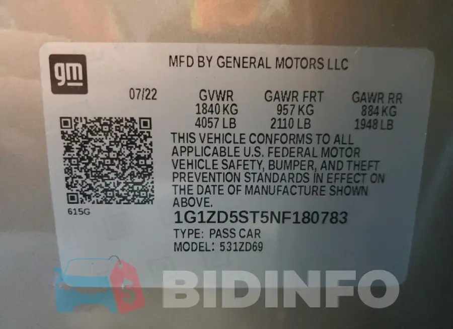 1G1ZD5ST5NF180783 Photo# 12