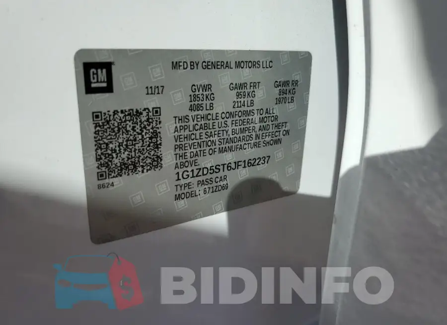 1G1ZD5ST6JF162237 Photo# 12