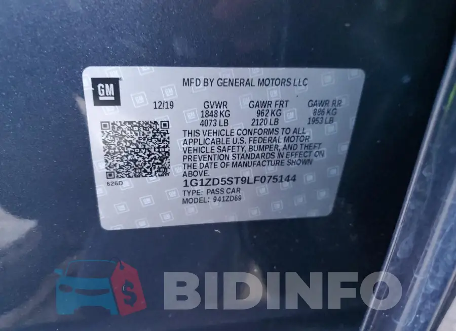 1G1ZD5ST9LF075144 Photo# 13
