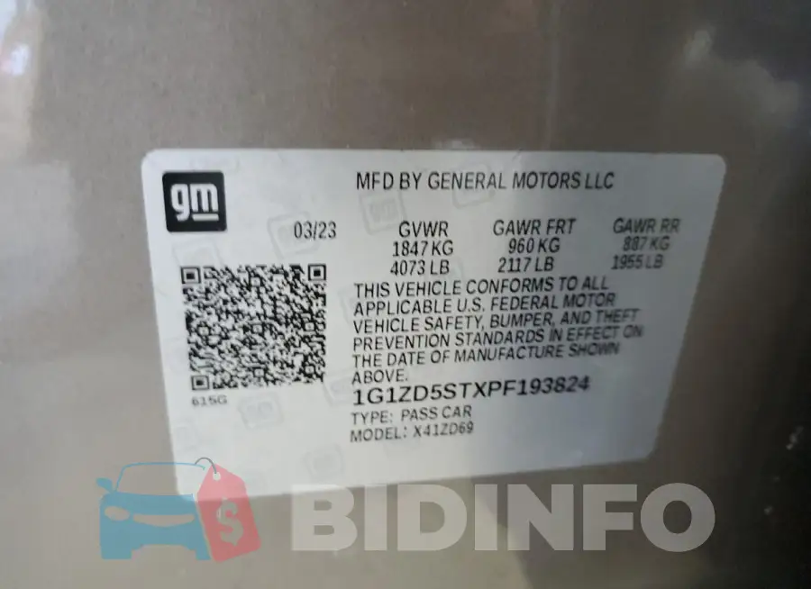 1G1ZD5STXPF193824 Photo# 12
