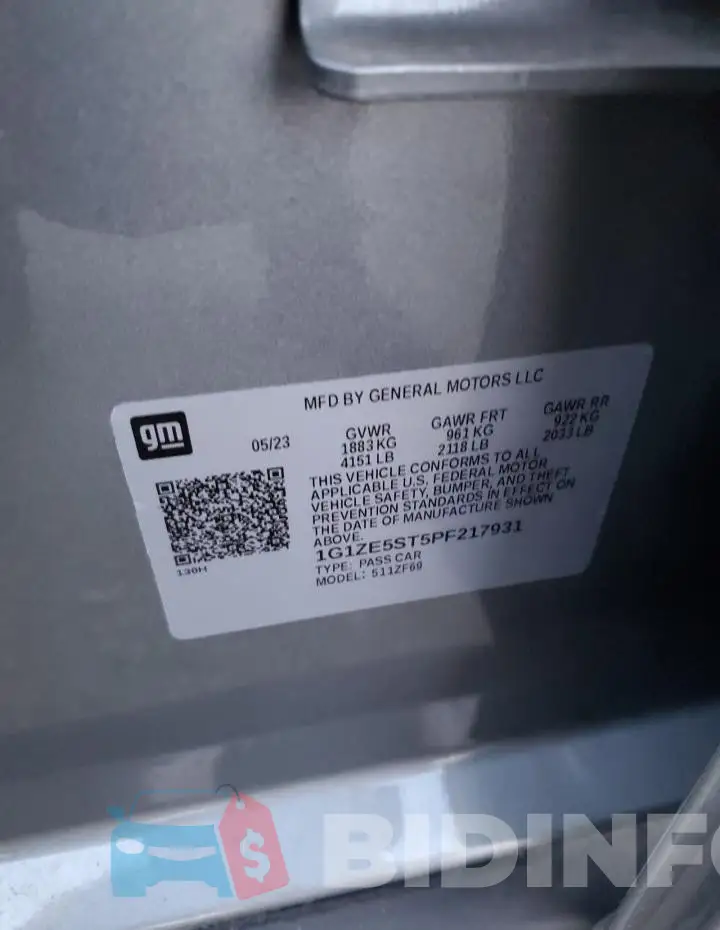 1G1ZE5ST5PF217931 Photo# 13