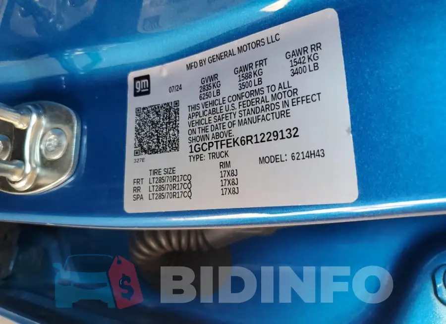 1GCPTFEK6R1229132 Photo# 13