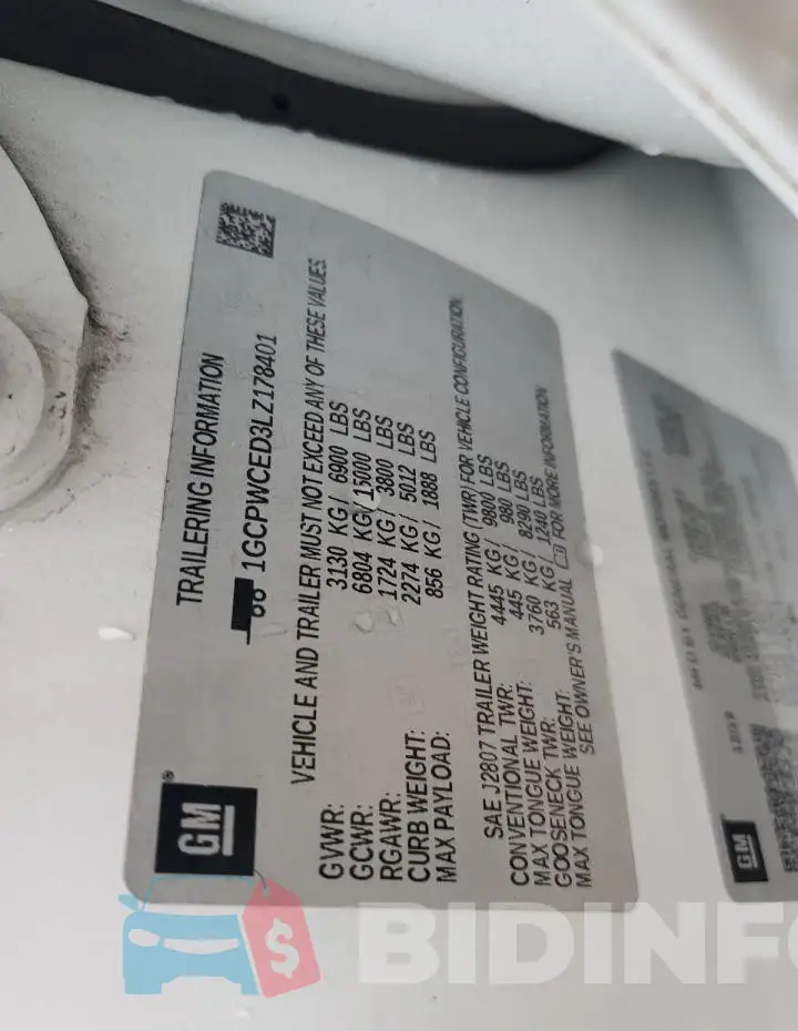 1GCPWCED3LZ178401 Photo# 13