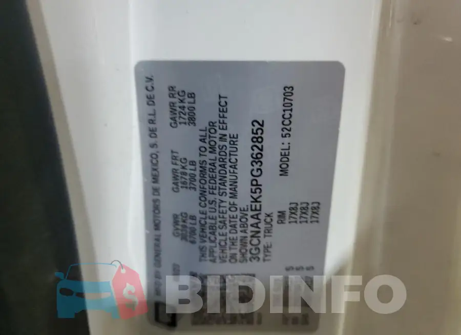 3GCNAAEK5PG362852 Photo# 12