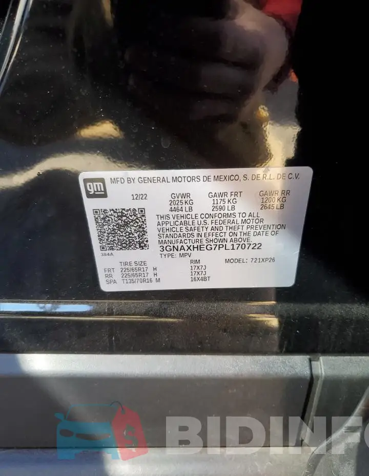 3GNAXHEG7PL170722 Photo# 13