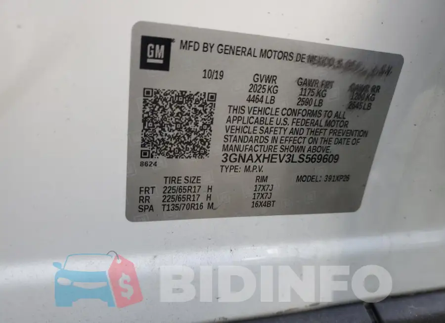 3GNAXHEV3LS569609 Photo# 13
