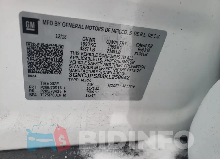 3GNCJPSB3KL258642 Photo# 12