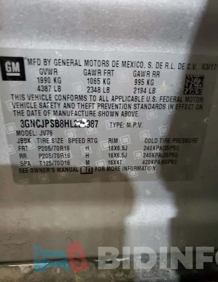 3GNCJPSB8HL226987 Photo# 13