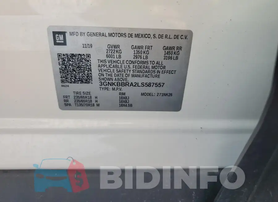 3GNKBBRA2LS587557 Photo# 13
