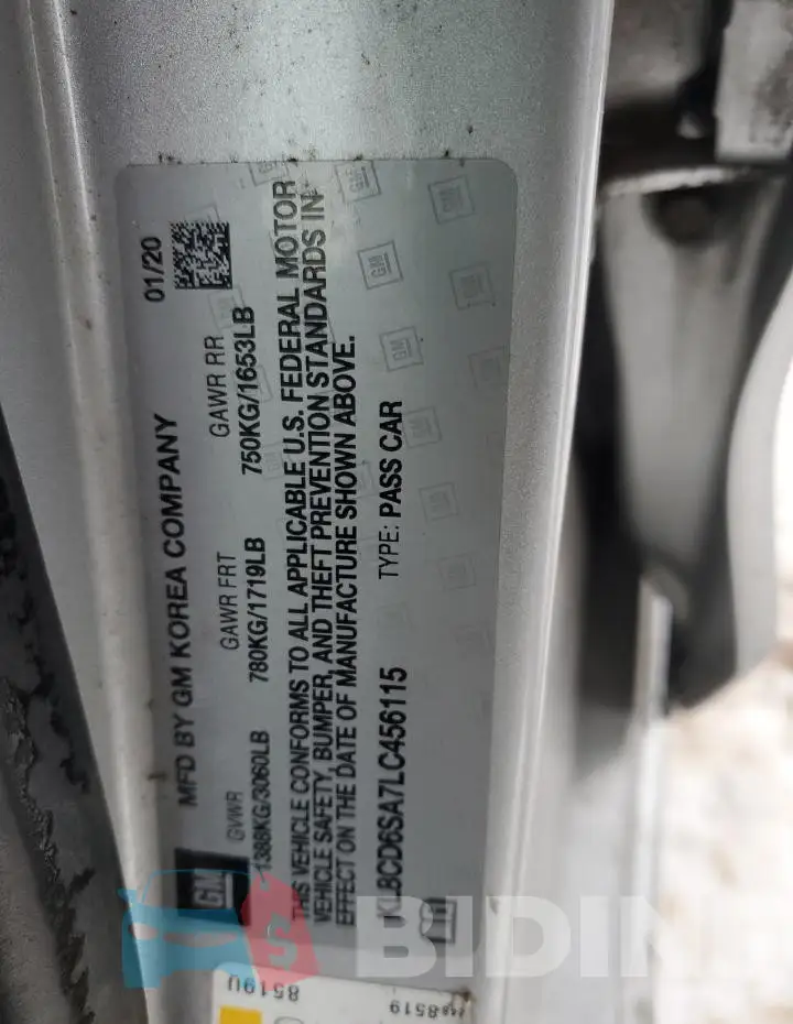 KL8CD6SA7LC456115 Photo# 12
