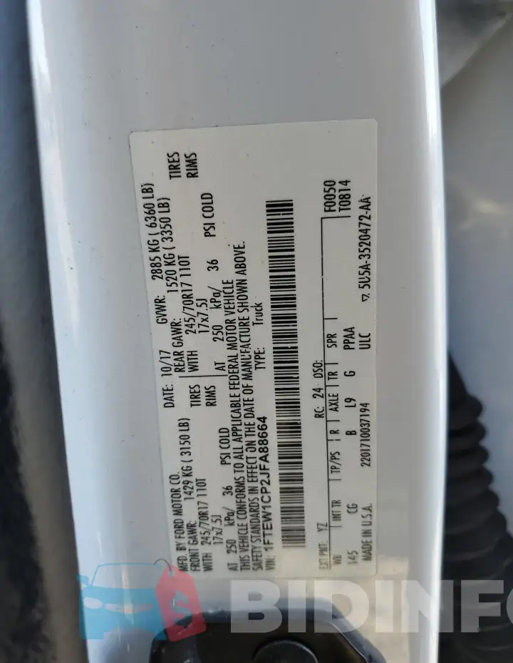 1FTEW1CP2JFA88664 Photo# 12